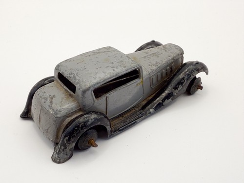 RARE VINTAGE DINKY TOYS # 36C HUMBER VOGUE SALOON CAR GREY/BLACK DIECAST MODEL - Picture 3 of 5