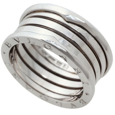 Bulgari BVLGARI 13.5g B.zero1 Ring 4-Band 18KWG White Gold #63 (ap... GZl1ilw9