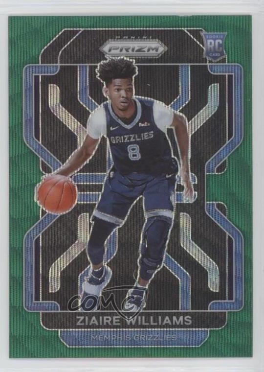 2021-22 Panini Prizm Green Wave Prizm Ziaire Williams #313 2l4