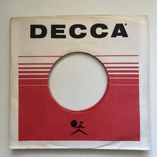DECCA RECORDS 45 rpm 7" Original VINTAGE COMPANY SLEEVES nice lot 1 10 pcs 