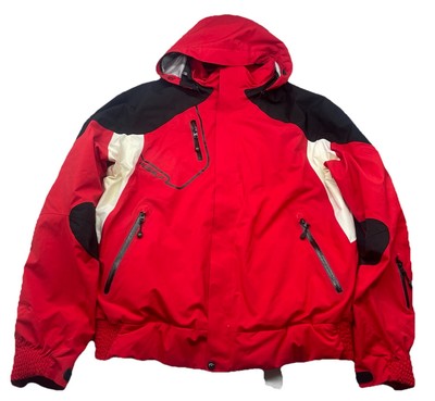 Fusalp Men s Winter Ski Jacket XPR Hooded Entrant Dermizax Fabric Red VGC 56/ XL