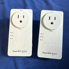 NETGEAR POWERLINE 500 Dual Port Adapter XAV5602 AV500 Two Piece Lot