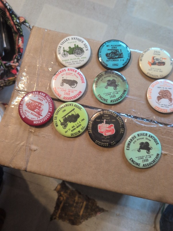 10 Antique Tractor Show Buttons Central Illinois