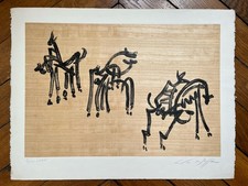 MASSON André Lithographie Originale Signée Justifiée EA Cavalier Surréalisme XXe