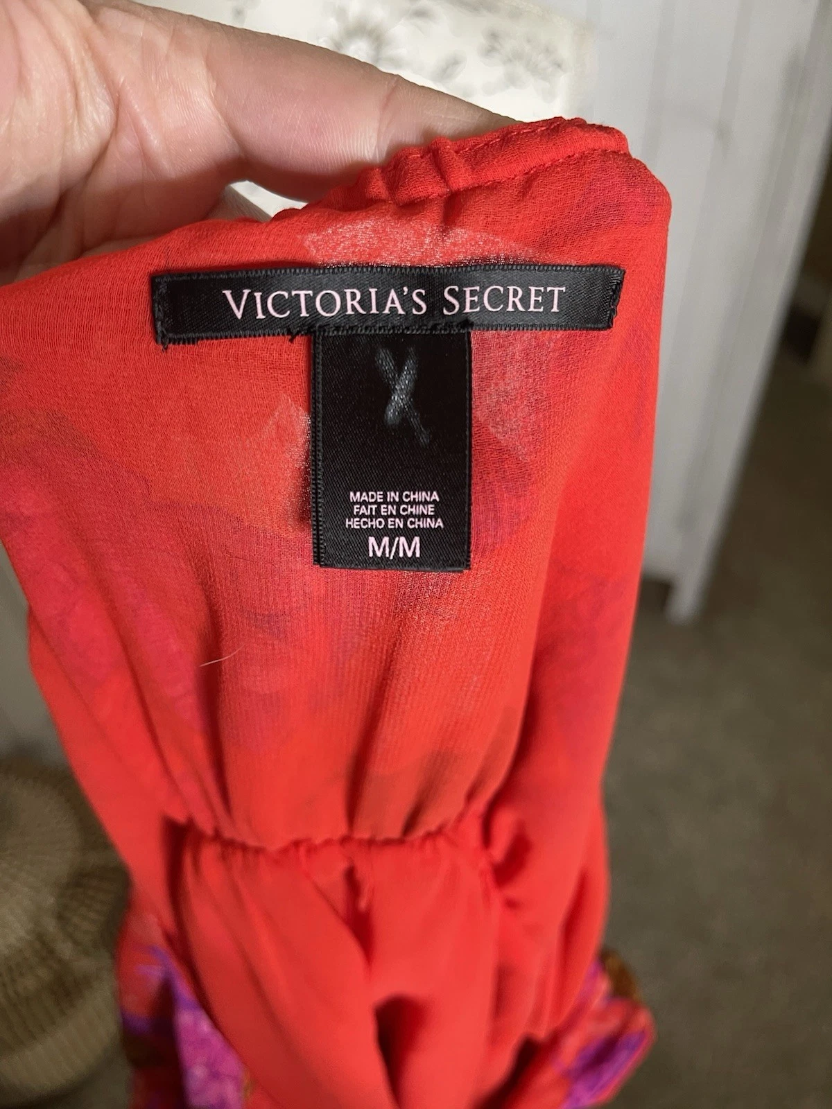 UNDERCOVER Abito Victoria’s Secret Halter avvolgente rosso ghepardo leopardato Y2K taglia media