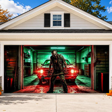 7 X 16 Ft Halloween Garage Door Cover Banner Decorations