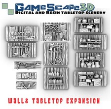 Décor Gamescape 3D Etal de marchands 