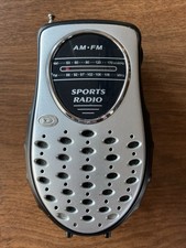 Vintage AM/FM Portable Sports Radio with Antenna Pocketsize Durabrand PR-355