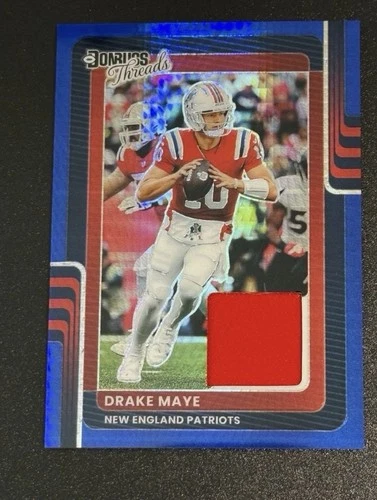 2025 Donruss Optic Drake Maye Blue Hyper (RAW)