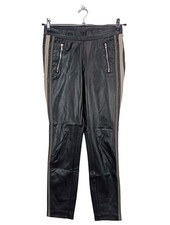 CAMBIO Kunstlederhose Damen Hose Gr. DE 34 schwarz-braun Casual-Look