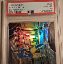 Panini Select 2023 Puka Nacua #355 Field Level Silver Prizm RC PSA 10