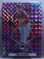 2022 Panini Mosaic - Rookies Reid Detmers #227 Pink Camo Mosaic Prizm (RC)
