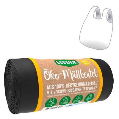 ECOSACK  Öko-Müllbeutel 35,0 l schwarz 20 µm, 20 St.
