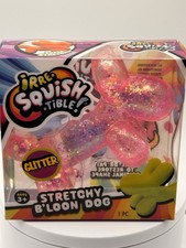 Stretchy Balloon Dog Pink Glitter Sensory Toy Stress Relief Kids Gift