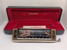 "THE CHROMONICA" MODEL 260 "C" BY M. HOHNER HARMONICA ORIGINAL STORAGE CASE