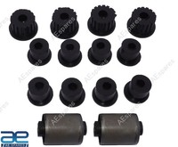 Set Blattfeder Buchsen Vorne Hinten FüR Suzuki Samurai 1986-1995 Schwarz