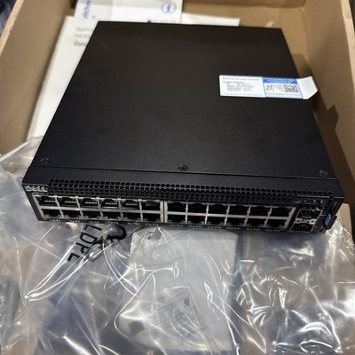 Dell X1026P 062MWJ Networking Managed Rack Switch 24-Ports E11W with power cord