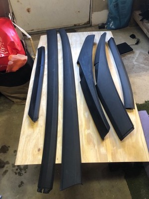 07-12 dodge cailber upper roof trim mouldings plastic trim full set 6 piece