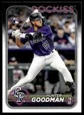 HUNTER GOODMAN 2024 TOPPS SERIES 2 RC COLORADO ROCKIES #432