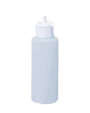 8 oz Empty Plastic Cylinder Bottle With Flip Top Pour Spout HDPE, Free Shipping