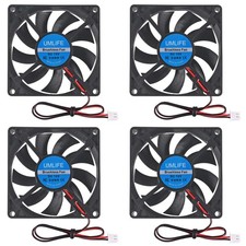 4pcs Dc Coolng Fan 80x80x15mm 80mm 12v Dual Ball Bearing Brushless Case
