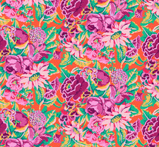 KAFFE FASSETT FLORAL DANCE MAGENTA  GP12 fat quarter original issue