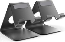 2 pcs Universal Aluminum Desk Stand Adjustable Holder For Cell Phone  Tablet