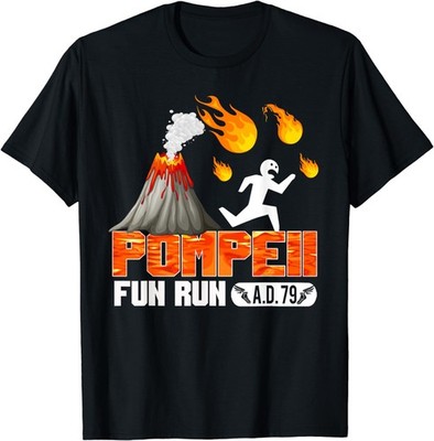 Pompeii Fun Run 79 AD Funny Volcano Running Unisex T-Shirt