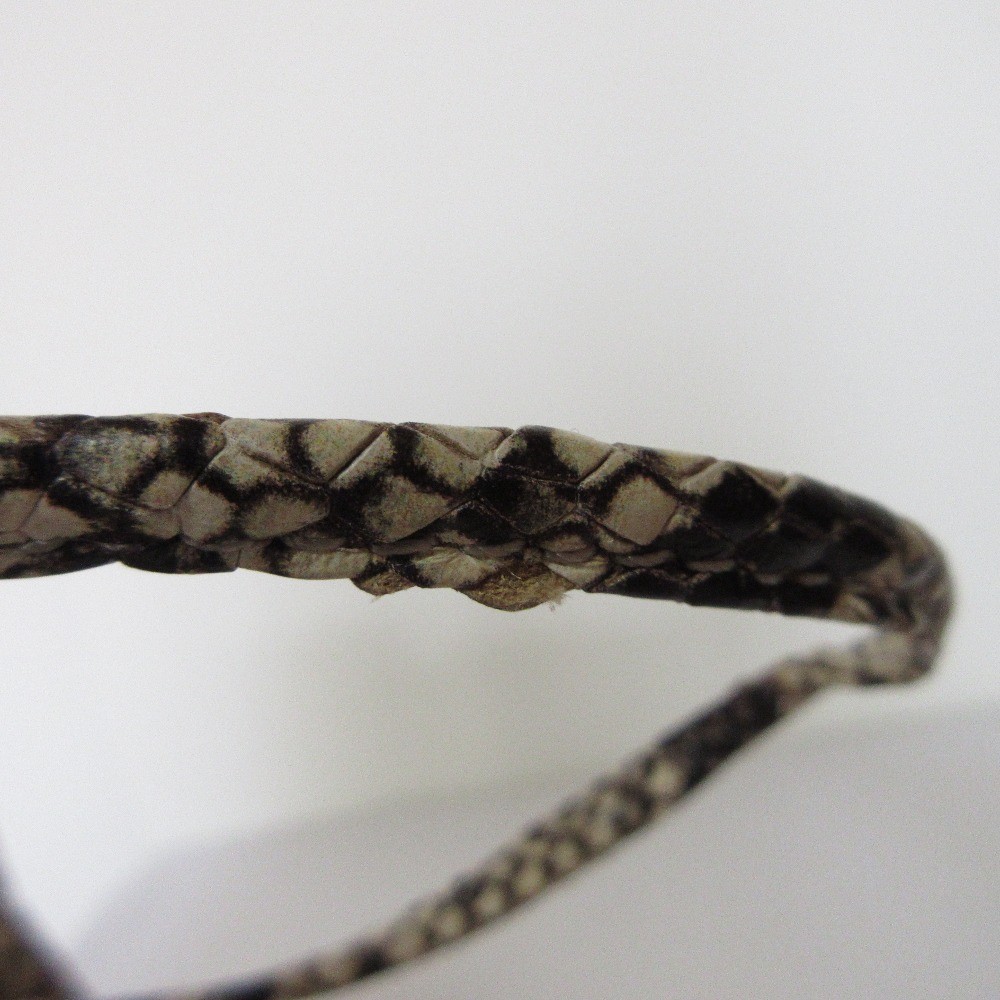 MARCO MASI Python Pattern Drawstring Bag in Beige… - image 10