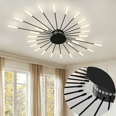 Unique Firework Flower Shaped Ceiling Light LED Metal Modern Home Illumination
