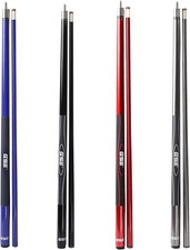 GSE 58" 2-Piece Fiberglass Billiard Pool Cue Stick for House/Bar 4 Color 
