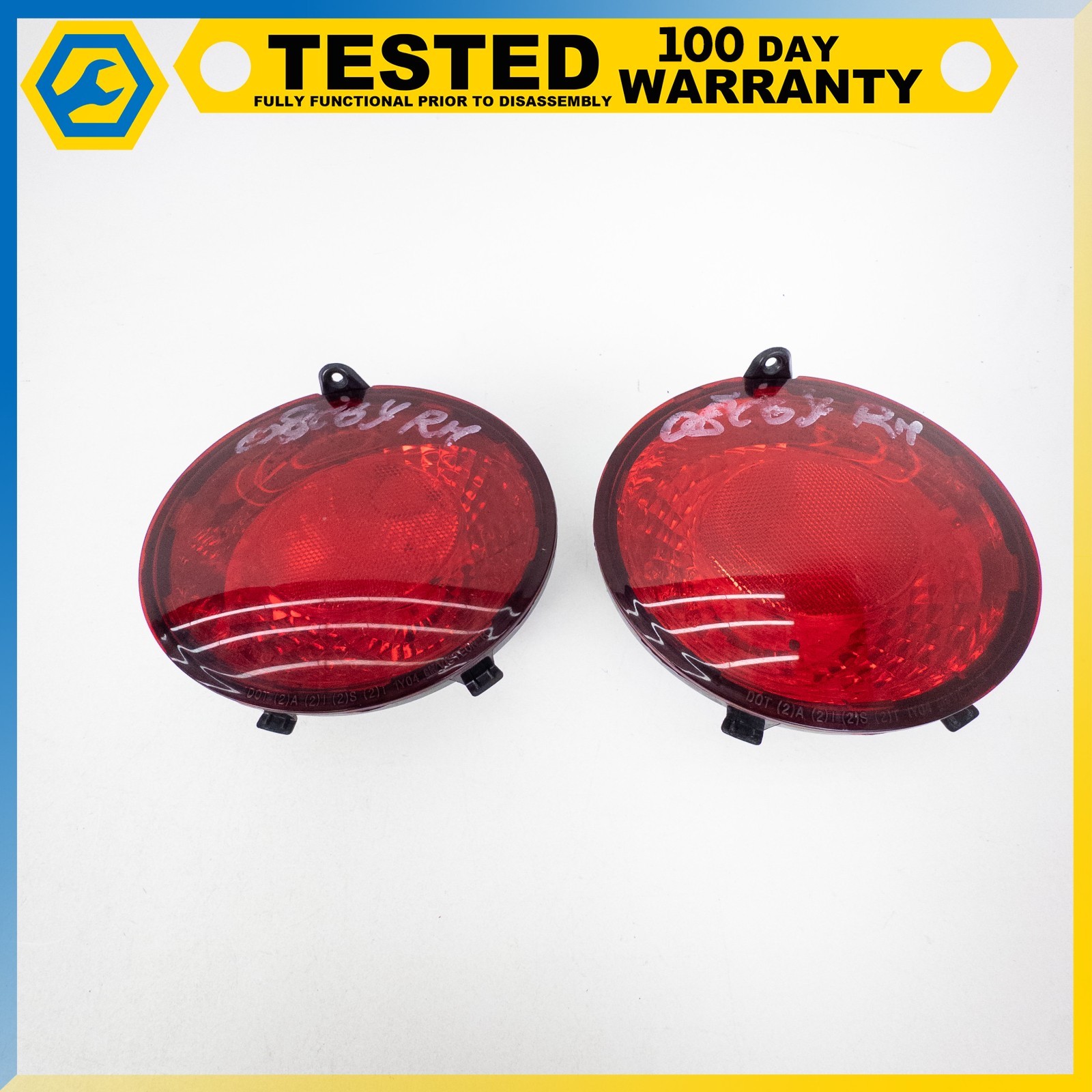 05-13 CHEVROLET CORVETTE C6 REAR LEFT RIGHT INNER OUTER TAIL LIGHT ASSEMBLY OEM