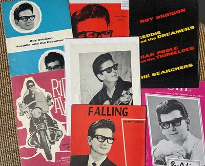 Roy Orbison lot of 7 UK items + signature
