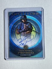 Yohendrick Pinango Auto 2022 Bowman Inception Prospect Blue Foil #73/99 #PA-YP