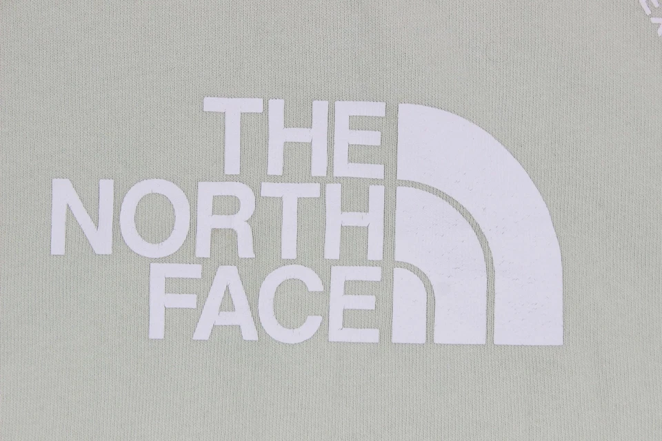 North Face Sweatshirt Womens Size XS Green Crew Neck Graphic Pullover - Image 3 of 4