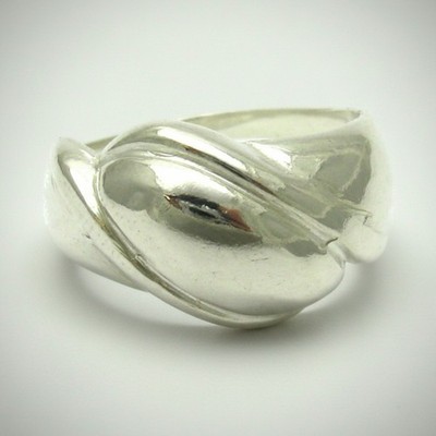 Stilvoller Sterling Silber Ring echt massiv gepunzt 925 Handarbeit Kaiserin
