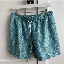 TRUNKS Mens Blue Patterned Swim Shorts size M. New