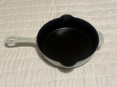 Staub Cast Iron 8.5-inch, Traditional Deep Skillet, Gray