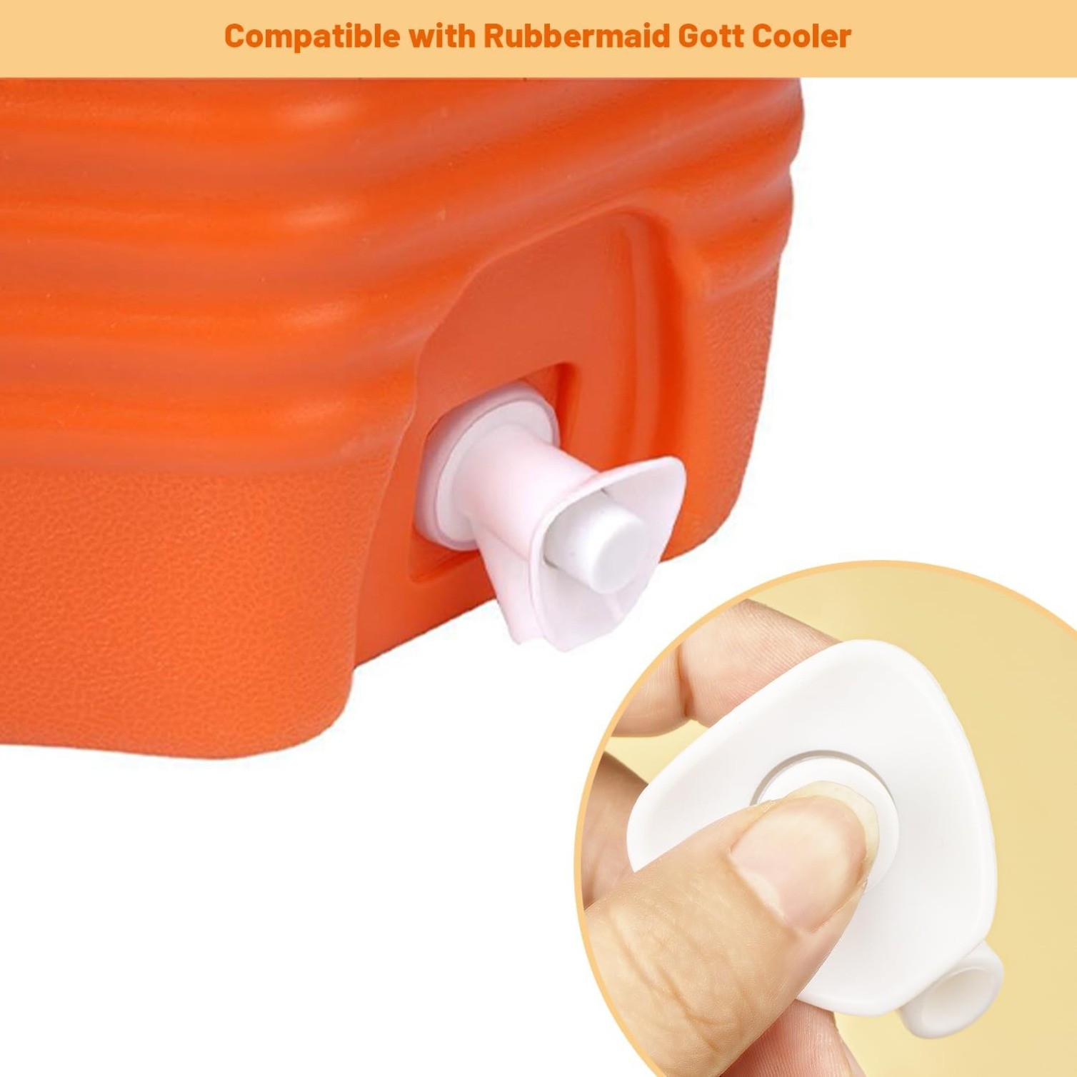 Gott Button 3 Pcs Push-Button Cooler Spigot Replacement,for Rubbermaid Gott Cooler ...