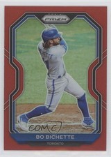 2021 Panini Prizm Tier II Red Prizm Bo Bichette #158 b7b
