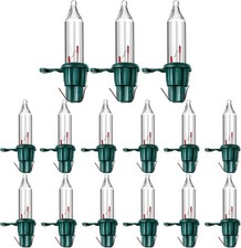 500 Pieces Christmas Replacement Bulbs Christmas Mini Light Bulbs 2.5 V 0.425 Wa