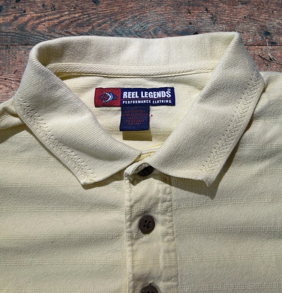Reel Legends Mens Polo Shirt Size Large - Image 2 of 3