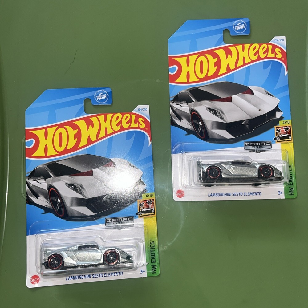 HOT WHEELS 2024 ZAMAC LAMBORGHINI  SESTO ELEMENTO LOT OF 2