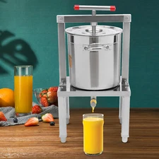 13.25L Fruit Press Honey Presser Stainless Pressing Plate Cider Wine Press New