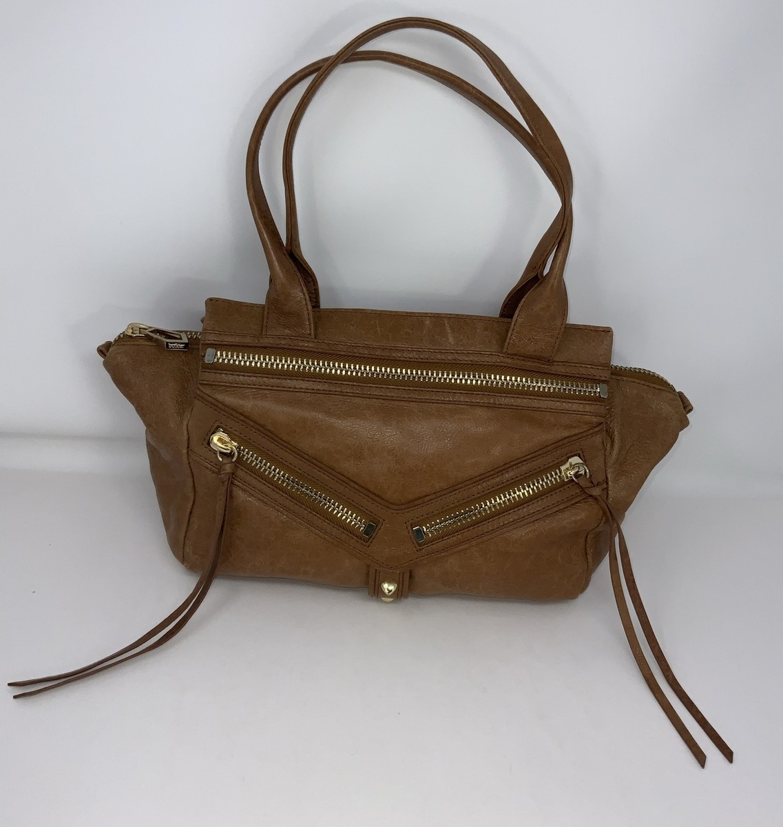 バッグ botkier archive y2k bag shoulder brown BOTKIER Leather Handbag Shoulder Bag Brown Gold Medium | eBay