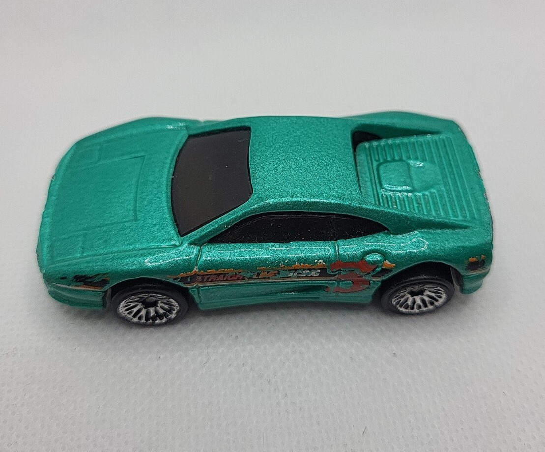 Hot Wheels Ferrari 355 Diecast Car - 1995 Model Series 10/12, 1:64 Scale (Yellow) - View #3