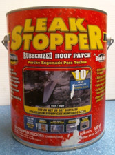 Leak Stopper Rubberized Roof Patch 3.6 qt. ,Black DENTED 0311-GA FS