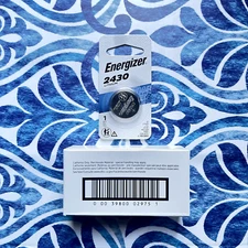 ENERGIZER 2430 Batteries Coin Lithium CR2430 Battery EXP. 03/2032 QTY: 6