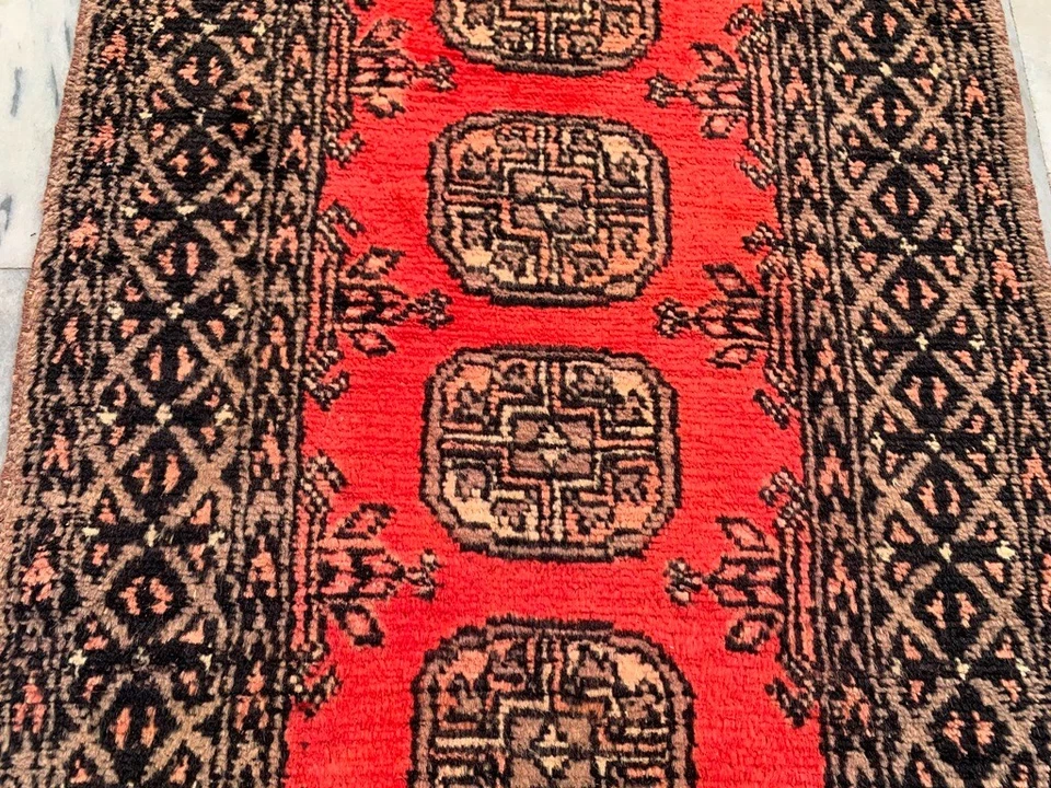 2x6 Vintage Afghan Hallway Runner Rug Kitchen Home Decor Runner Area Wool Rug - Image 2 of 4
