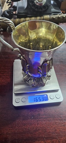 1876 DUBLIN IRELAND STERLING SILVER CUP - Picture 5 of 7